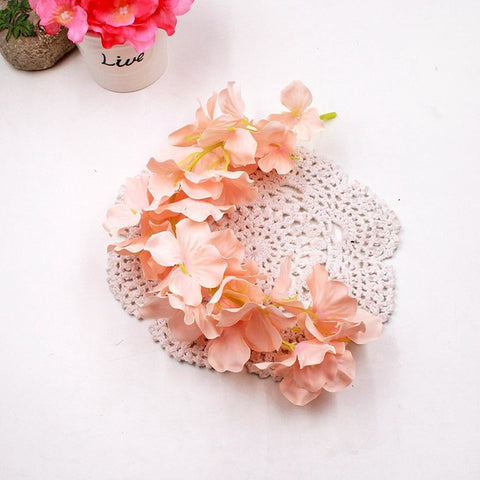 1Pcs 30cm Artificial Wisteria Flower Vine Wedding Home Party Decoration DIY Craft Garland Roof Wall Backdrop Hydrangea Flowers