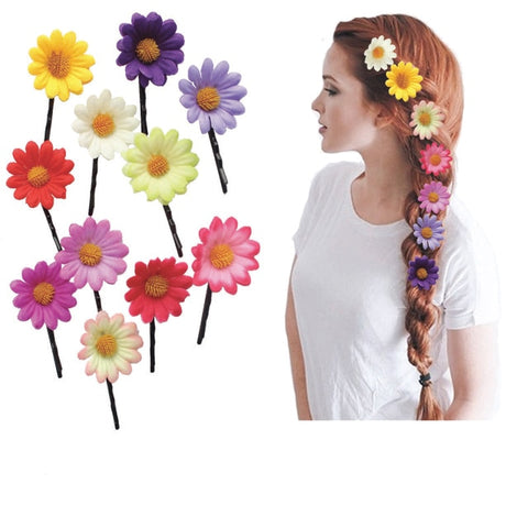 10 popular Foam Hawaiian Plumeria hairpins for girl kids Frangipani Flower bridal hair clips for girl women butterfly