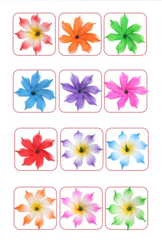 10 popular Foam Hawaiian Plumeria hairpins for girl kids Frangipani Flower bridal hair clips for girl women butterfly