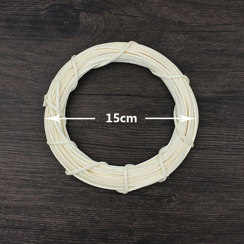 HUADODO 10cm/20cm Rattan Ring Artificial flowers Garland Dried flower frame For Home Christmas Decoration DIY floral Wreaths