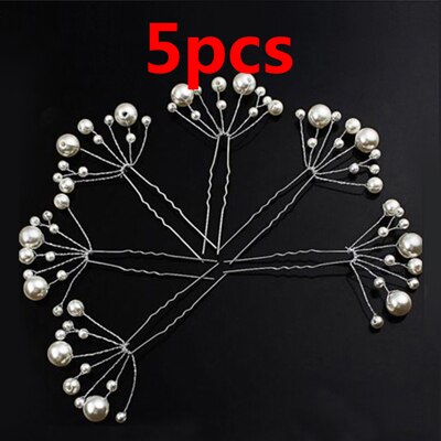 Flower Crystal Hair Clips Popular Wedding Bridal Pearl Rhinestone Hair Pins Bridesmaid Clips Hairwear Hair Accessories for Women