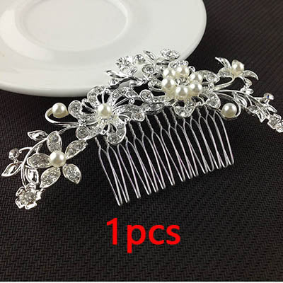 Flower Crystal Hair Clips Popular Wedding Bridal Pearl Rhinestone Hair Pins Bridesmaid Clips Hairwear Hair Accessories for Women