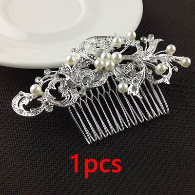 Flower Crystal Hair Clips Popular Wedding Bridal Pearl Rhinestone Hair Pins Bridesmaid Clips Hairwear Hair Accessories for Women