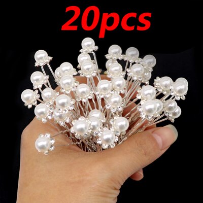 Flower Crystal Hair Clips Popular Wedding Bridal Pearl Rhinestone Hair Pins Bridesmaid Clips Hairwear Hair Accessories for Women