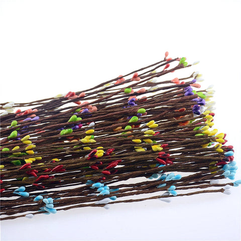 New 10PCS High Quality Artificial Wreath Flower Small Berry Rattan pip berry garland for DIY party wedding banquet decoration