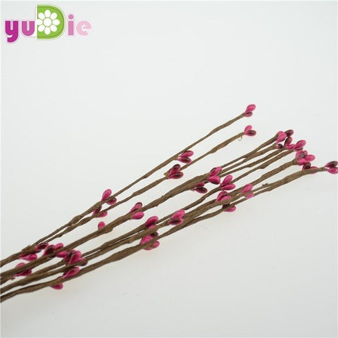 New 10PCS High Quality Artificial Wreath Flower Small Berry Rattan pip berry garland for DIY party wedding banquet decoration