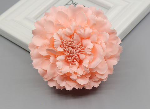 Hair accessory fabric peony big flower corsage brooch child full dress work wear hat flower clip