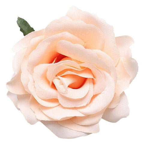 New Flocking Cloth Red Rose Flower Hair Clip Hairpin DIY Headdress Hair Accessories For Bridal Wedding