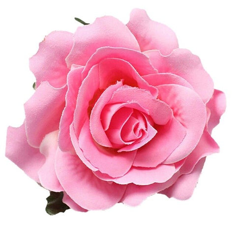 New Flocking Cloth Red Rose Flower Hair Clip Hairpin DIY Headdress Hair Accessories For Bridal Wedding